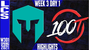 IMT vs 100 Highlights | LCS Spring 2021 W3D1 | Immortals vs 100 Thieves