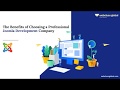 The Benefits of Choosing a Professional Joomla Development Company