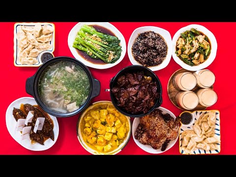 Cooking a Chinese New Year Reunion Dinner: From Prep to Plating (10 dishes included)