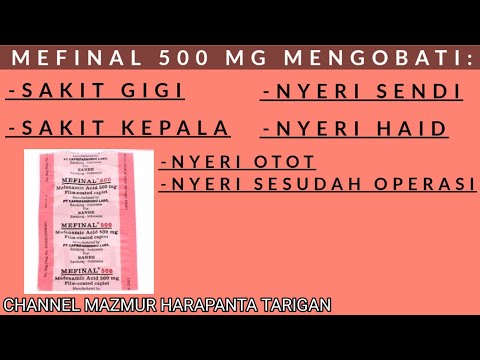 OBAT NYERI DAN MEREDAKAN RASA SAKIT DAPAT DIATASI DENGAN OMESTAN ASAM MEFENAMAT. 