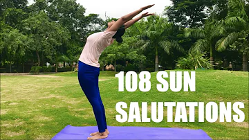 Do 108 Surya Namaskars With Me! | 108 Surya Namaskar Count | Yogasan for Weight Loss|Sun Salutations