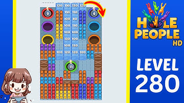 Hole People Level 280 Solution Walkthrough