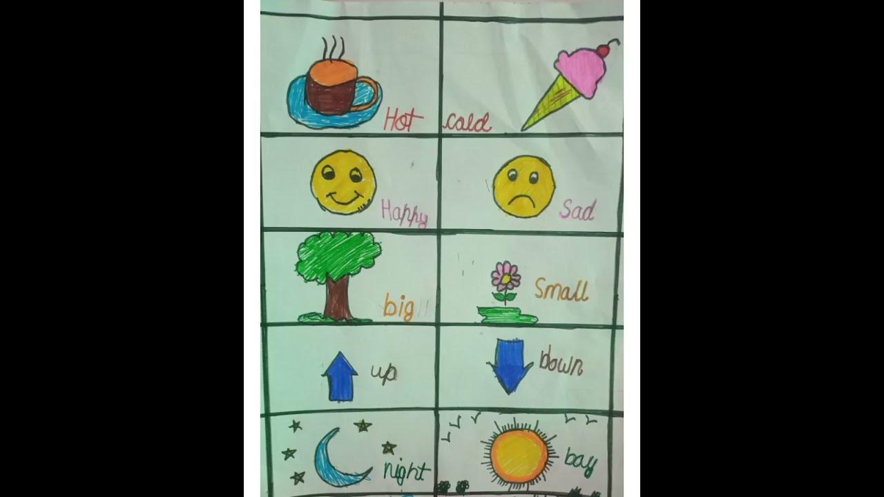 Children opposite word project with pictures Children opposite word project with pictures