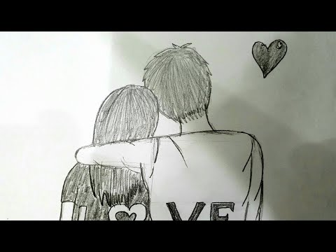 Cách Vẽ Cặp Tình Nhân Đơn Giản Bằng Bút Chì - How To Draw Romantic Couple  With Pencil - Youtube