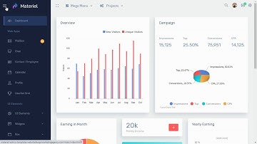 Materiel   Responsive Bootstrap 4 Dashboard Template