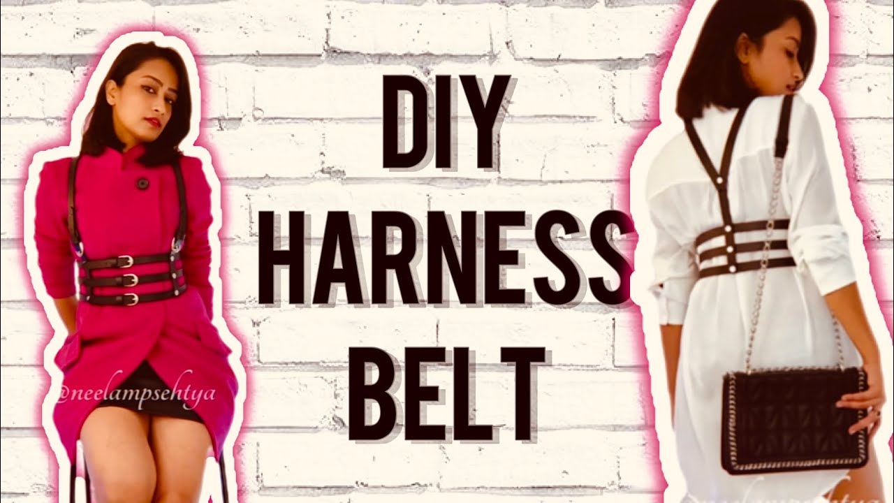 How to make a Harness Belt at Home #statementpiece 