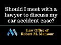 http://www.ValenciaLawyer.com, (661) 414-7100, Accident attorney Robert Mansour discusses why it is worthwhile to talk to an experienced lawyer after an auto accident in which you or a loved one may...