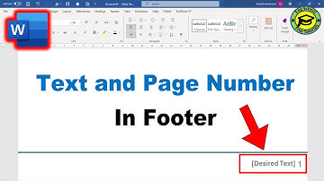 How To Add Text And Page Number In Footer In Word|Add Text And Page Number In Footer In Word #Footer