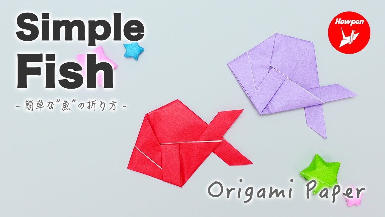 Origami Fish (Easy Step by Step Tutorial)