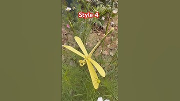 Dragonfly from palm leaves style 4 #shorts #dragonfly #palmleaf