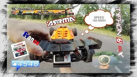Arrma Typhon 6S, Speed Run Test, GPS Dynamite Speed Meter
