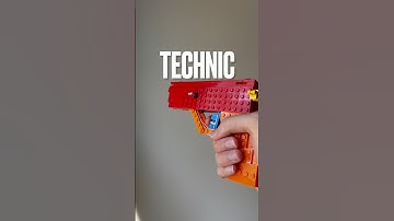 LEGO GUN with No TECHNIC!!!