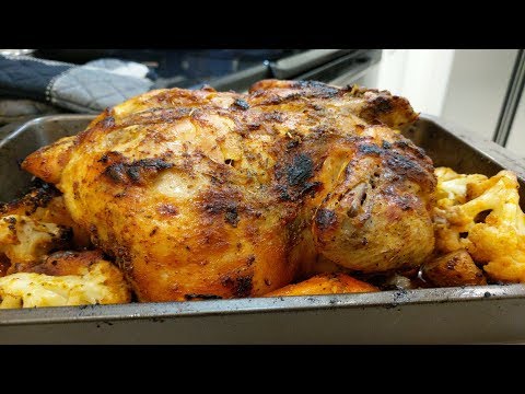 Garlic Spicy Herb Roasted Chicken with Vegetables | Easy Baked Chicken recipe | Mother's Own Kitchen