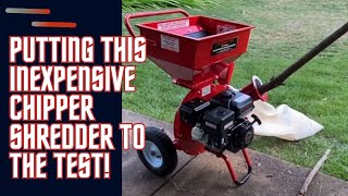 Harbor Freight Chipper Shredder Setup, Start & Demo