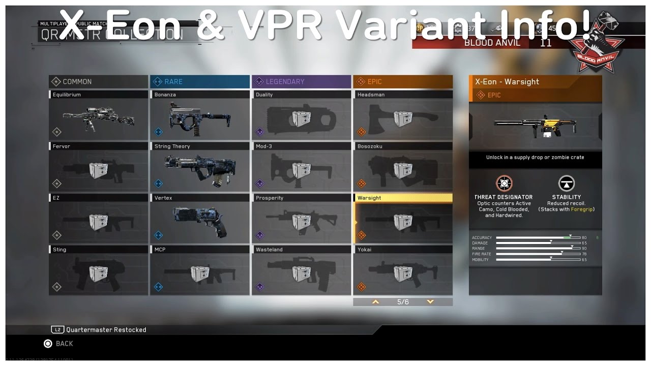 All X-Eon & VPR Variants! - (Call of Duty Infinite Warfare)