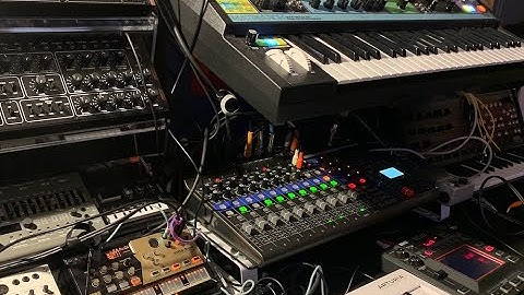 Synth Jam, Moog Matriarch Behringer D Korg Monotribe Volca Drum with Livetrak L-12 and Kaoss Pad KP3