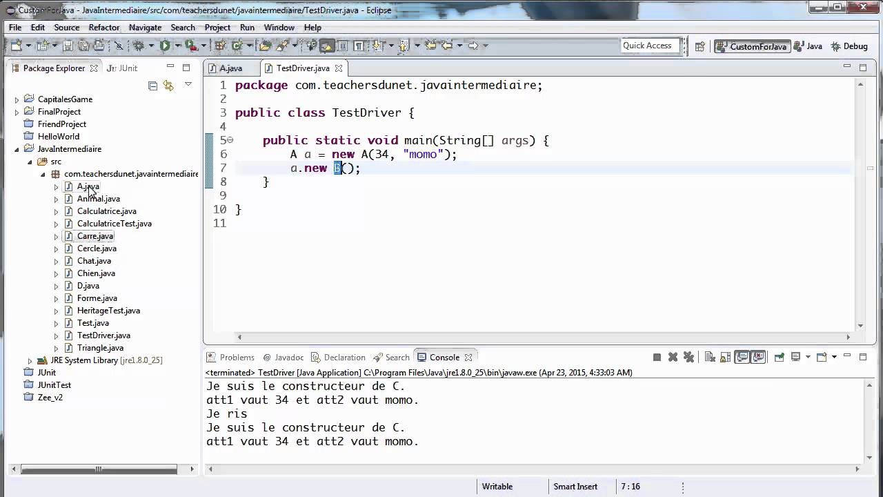Garder Une Instance De Class En Rafraichissant La Page JAVA (Intermédiaire) - 39 - Création d'une instance d'une classe