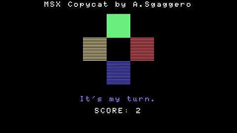 MSX (emulated) - MSX Copycat by BCO - (BASIC)