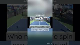 Pickleball ace serve in Major League Pickleball by Dekel Bar #pickleballclimb
