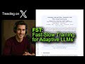 FST: Fast-Slow Training for Adaptive LLMs