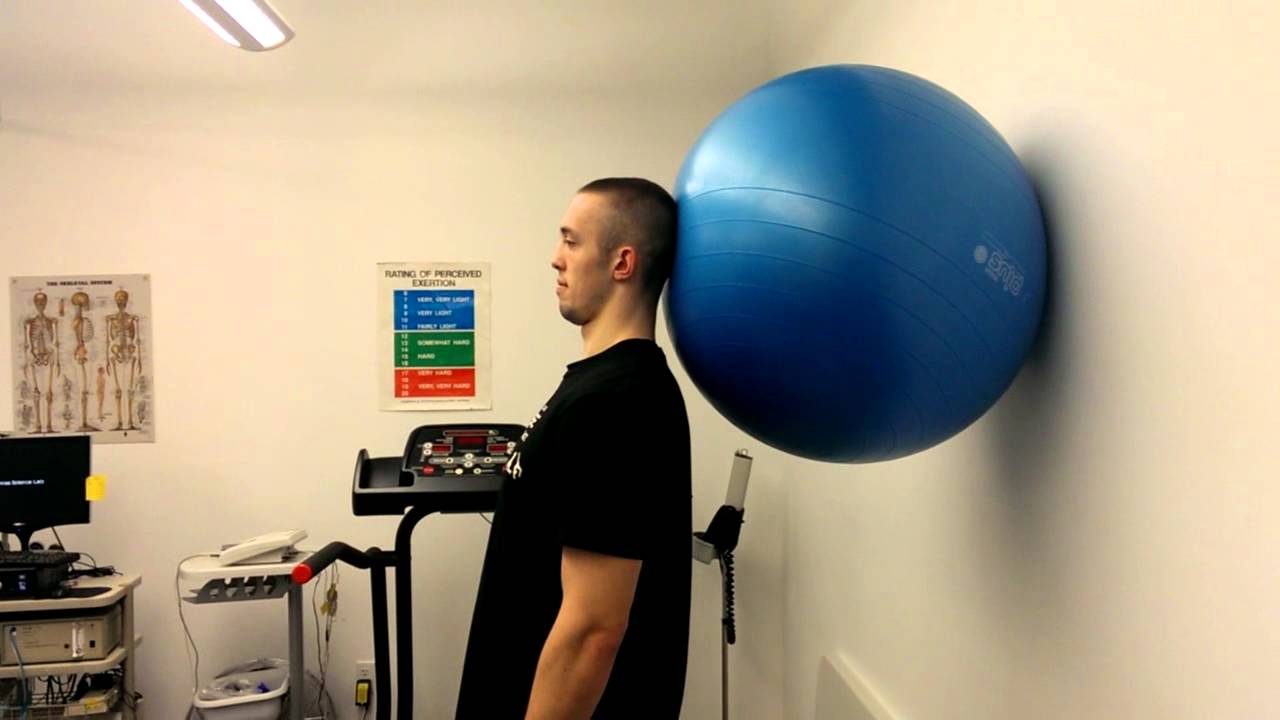 neck exercise ball