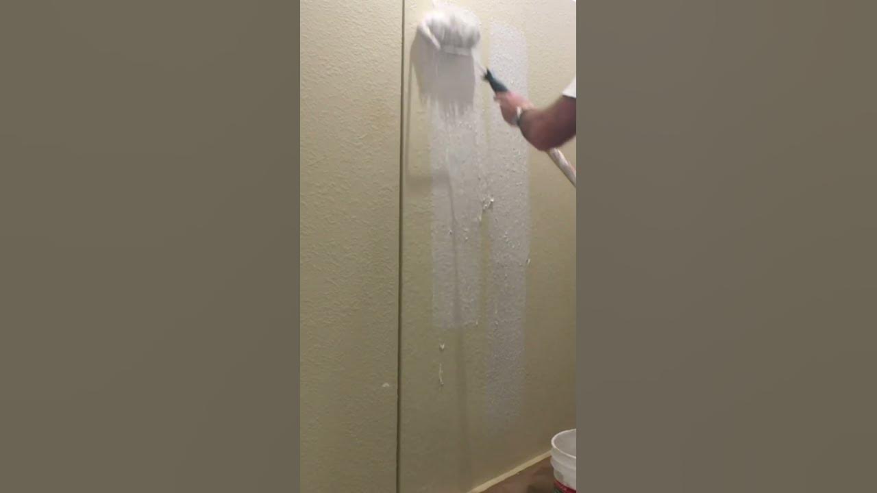 How To Roll On The Skim Coating Compound Using A Paint Roller! YouTube