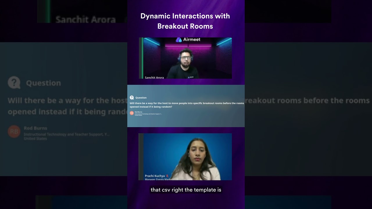 Dynamic Interactions with Breakout Rooms || 