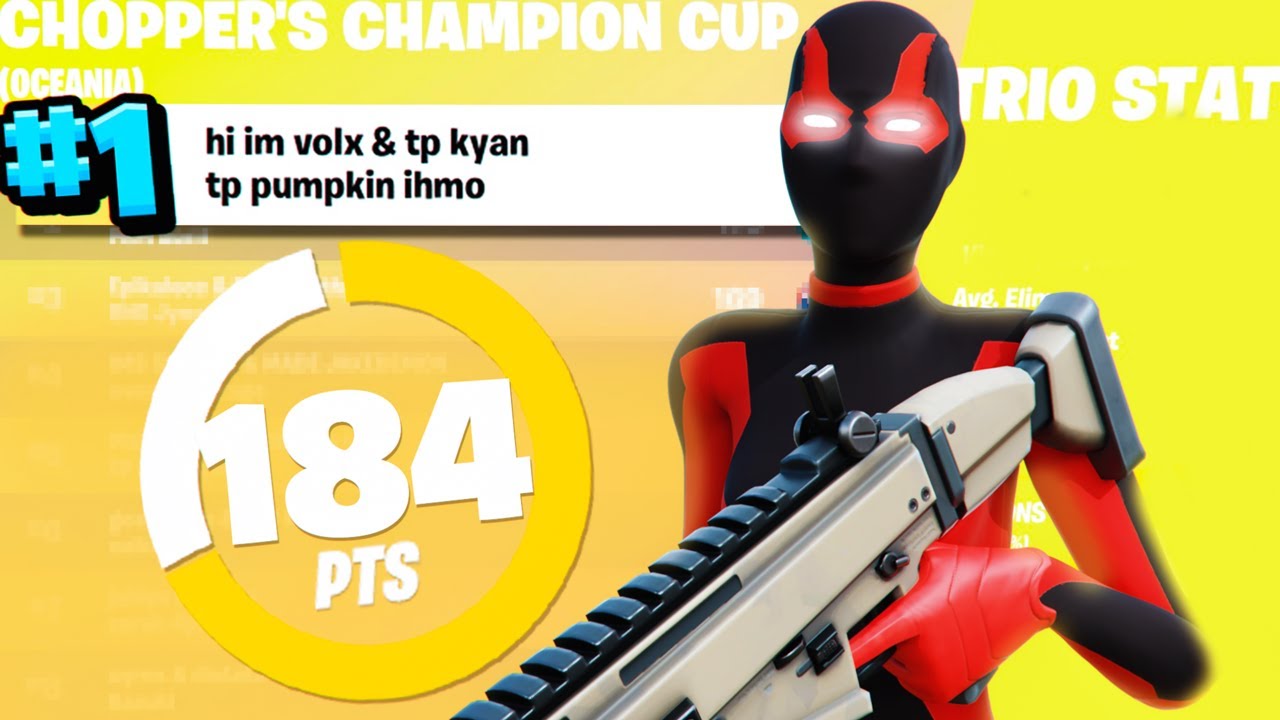 1ST PLACE IN THE CHAMPION TRIO CASH CUP ($1800)