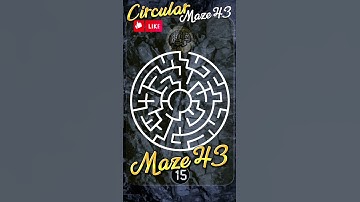 Circular mazes Maze 43 #hiddenpuzzles #mazes