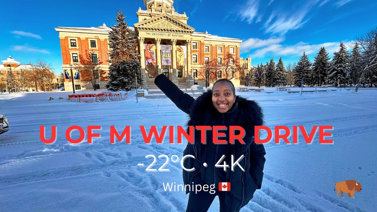 This is what -22°C Looks Like in Canada ❄️ University of Manitoba Campus