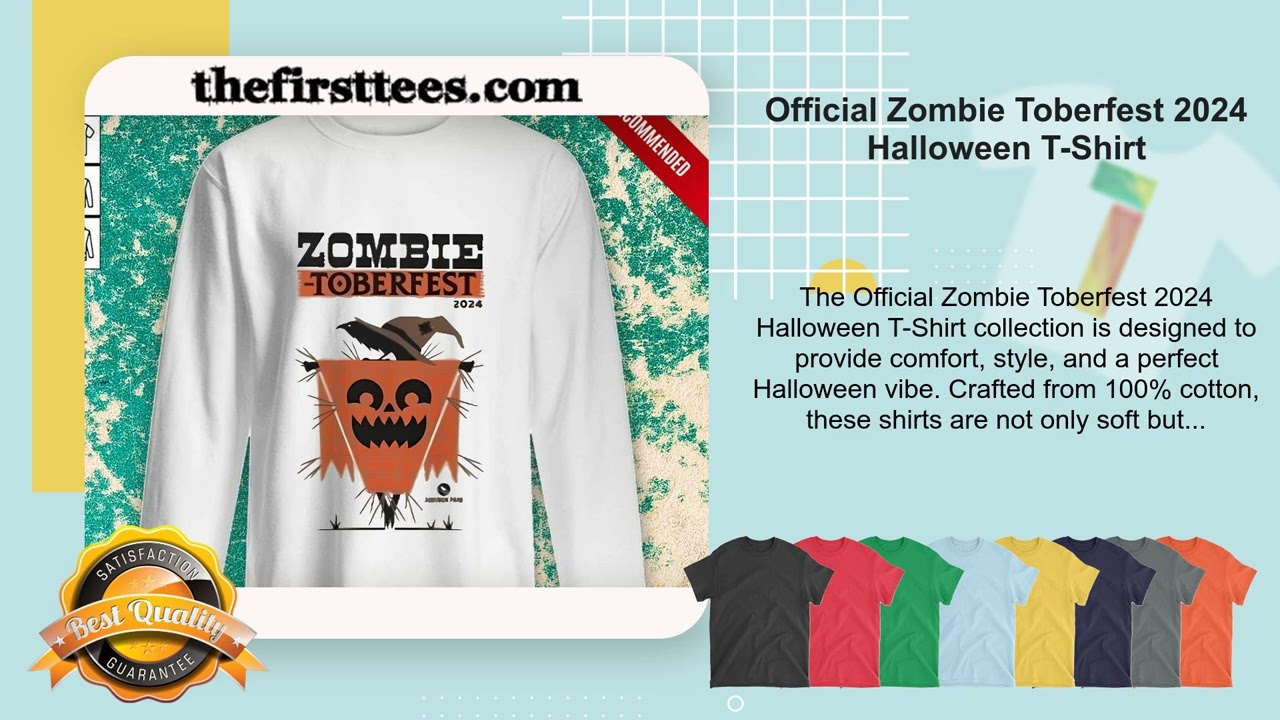 Official Zombie Toberfest 2024 Halloween T-Shirt