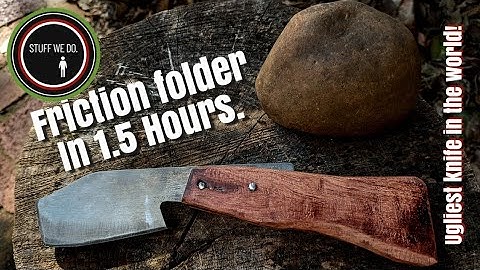 Super quick, very ugly friction folder. No skills required!