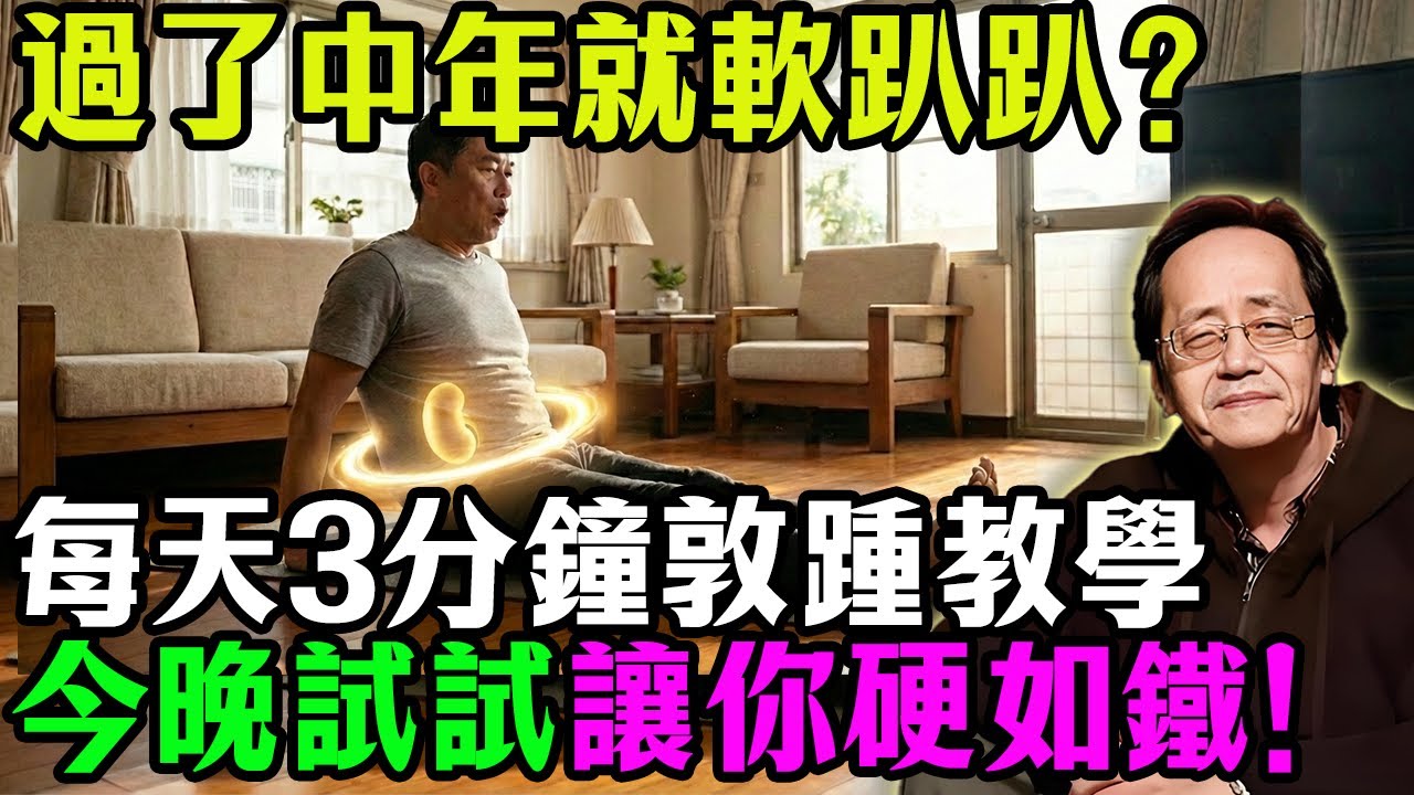 過了中年就軟趴趴？每天三分鐘敦踵教學，一晚不倒找回男人自信