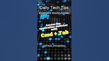 Access the application switcher with Cmd + Tab  | #mac #keyboardshortcut #savetime #foryou