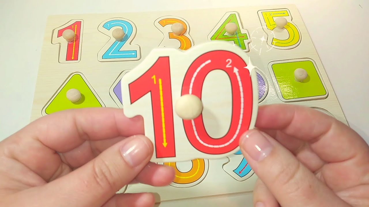 Παζλ μαθαινω τους αριθμους και τα σχηματα|Εκπαιδευτικο βιντεο για μικρα παιδια