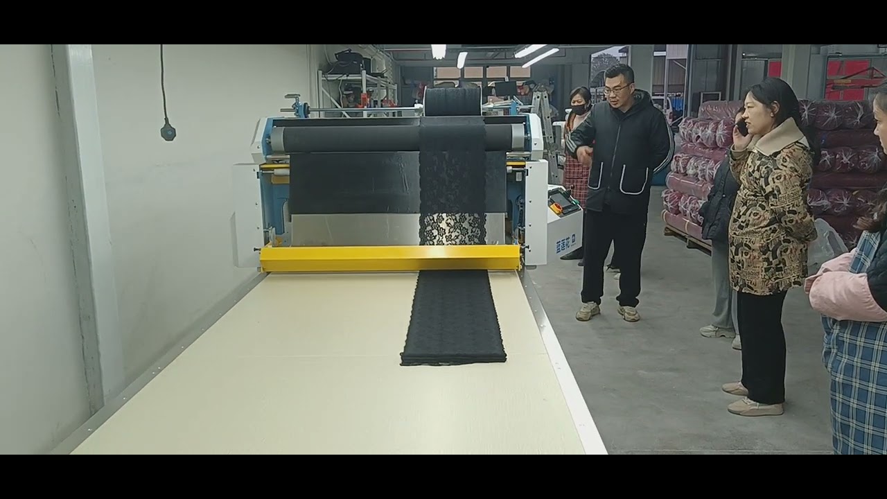 The Blue Lotus fully automatic fabric machine is suitable for lace, erotic, and lace fabrics