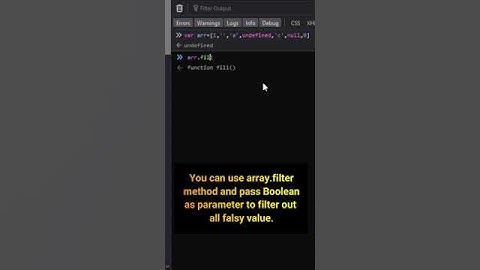 Check falsy value in an array in JavaScript #shorts #javascript