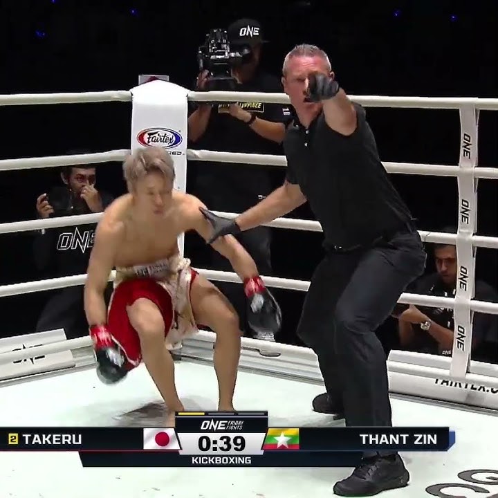 WHAT A SHOCK 🤯 Thant Zin knocks down Takeru in Round 1!