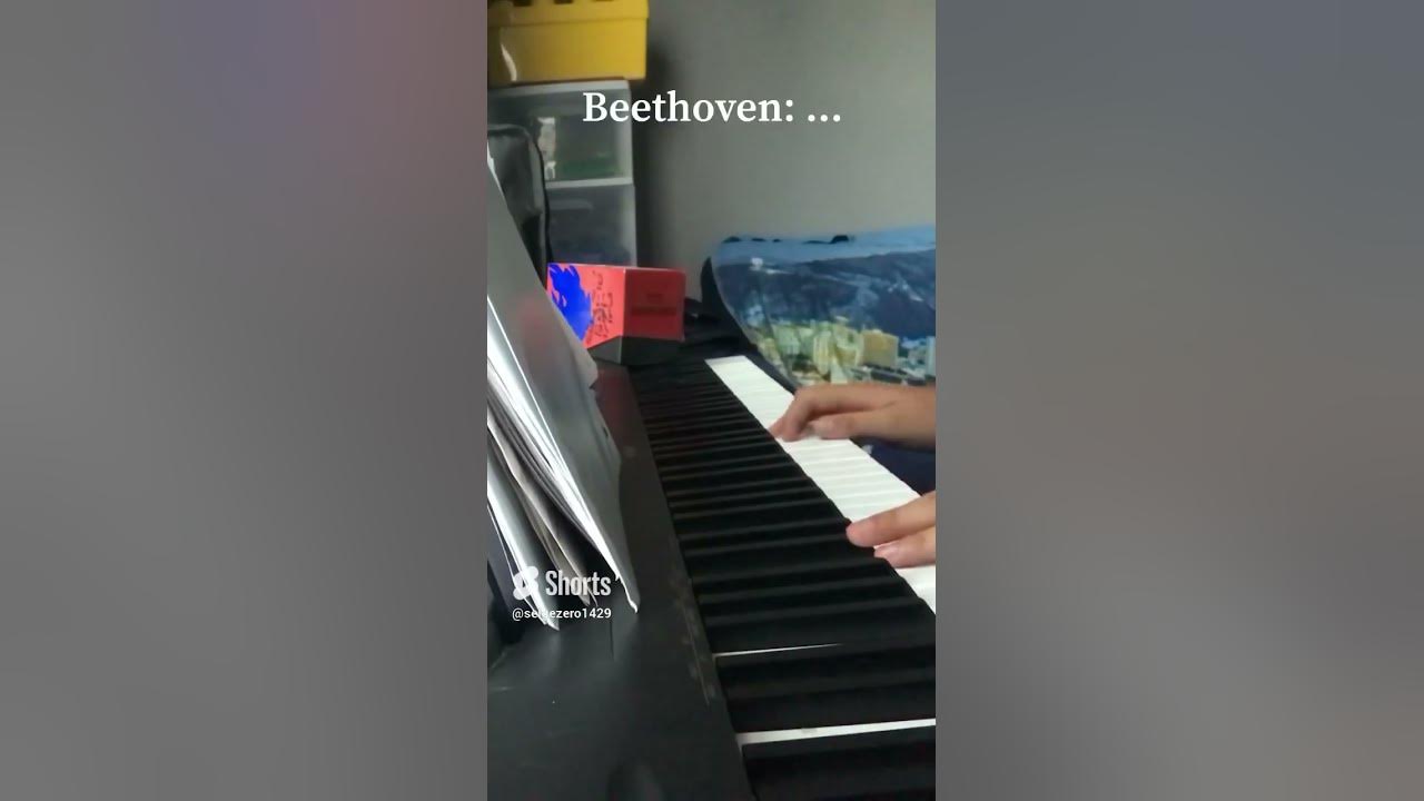 POV  Beethoven writing Für Elise #piano #pianist #viral #fyp #fy #shorts #furelise #song #video #fun