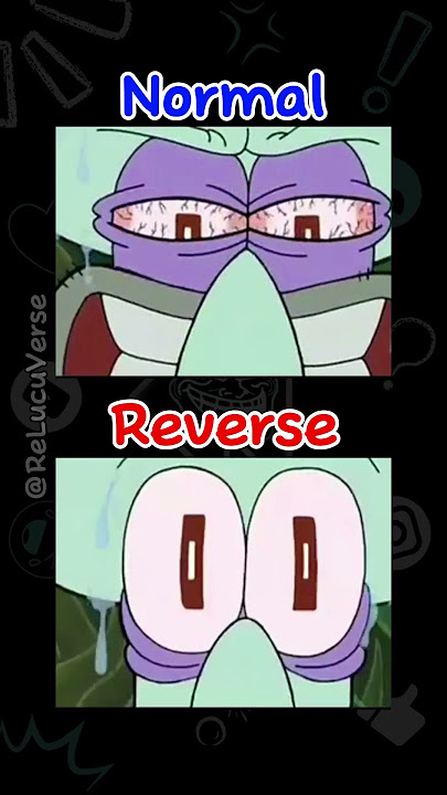 Squidward Kesal Sama Kerang Ajaib (reverse subtitle) #shorts #reverse #lucu #memes
