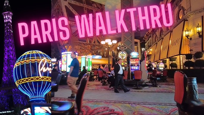 Paris L.V., Paris L.V. casino floor from walkway to Eiffel …