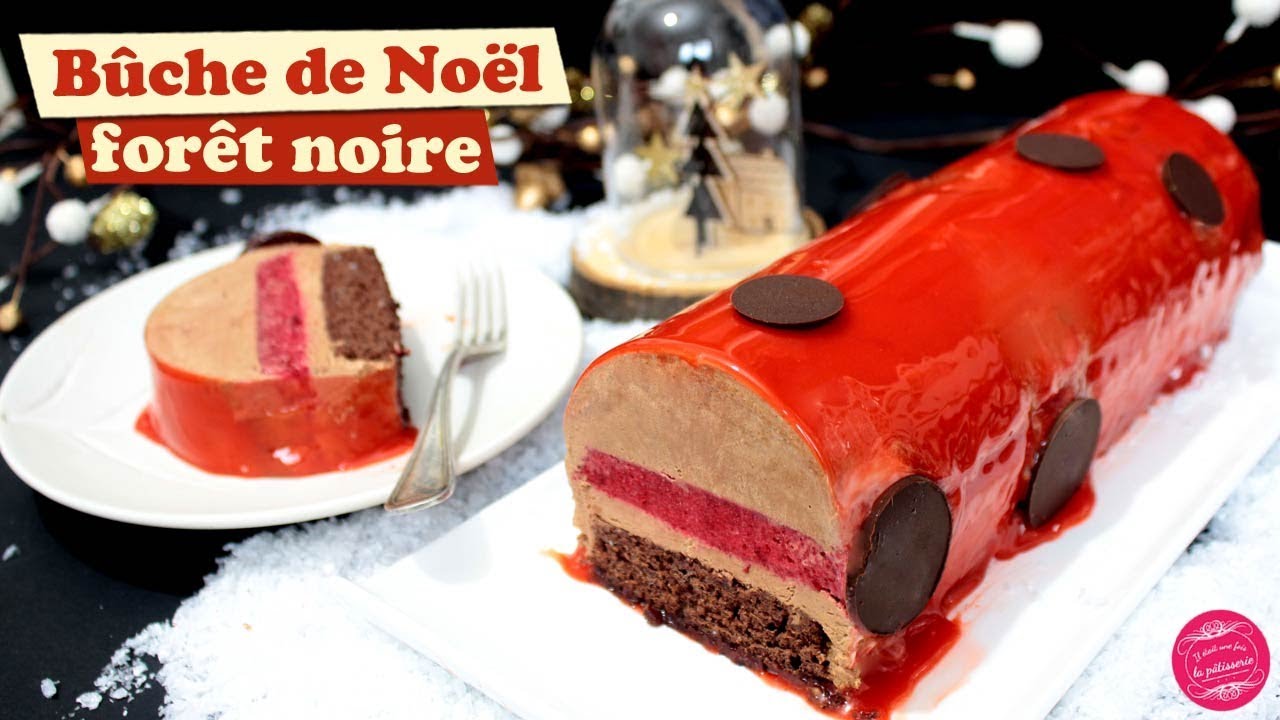 Bûche inspiration Forêt noire - La Cuisine de Wattoote