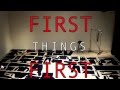 First things first  joseph simons