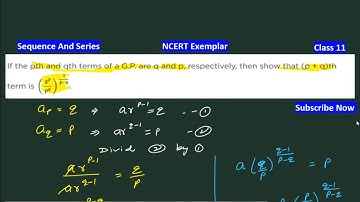 If the pth and qth terms of a G.P. are q and p, respectively, then show that (p+q)th term is q^p/p
