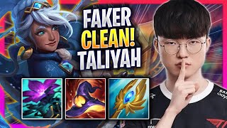 FAKER IS SUPER CLEAN WITH TALIYAH! - T1 Faker Plays Taliyah MID vs Hwei! | Season 2024