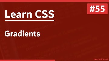Learn CSS In Arabic 2021 - #55 - Gradients