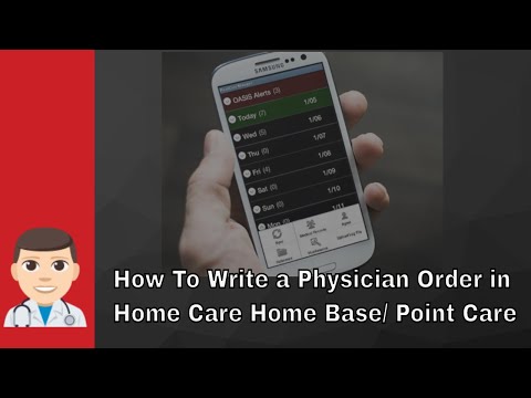 How To Write An Order In Home Care Home Base (HCHB) / PointCare