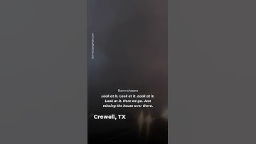 Storm chasers spotted multiple possible tornadoes in Dumont, Thalia and Crowell, Texas. #Shorts