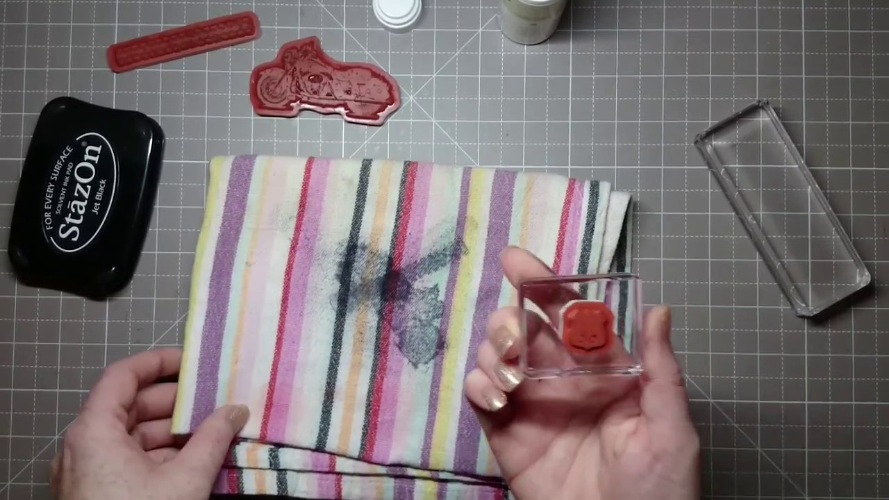 How To Clean Stazon Archival Ink From Your Stamps YouTube How To Clean Stazon Archival Ink From Your Stamps YouTube