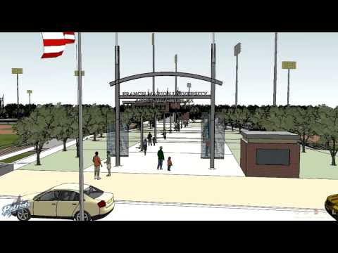 An animated visit to the new Francis Marion University West Campus Athletic Complex (baseball, softball, and soccer fields).